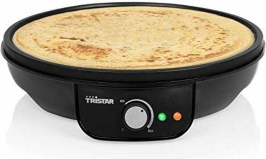 Tristar BP-2637 Crêpemaker – Pannenkoekenmaker Regelbare thermostaat – Voor pannenkoeken en crêpes Inclusief Accessoires Zwart