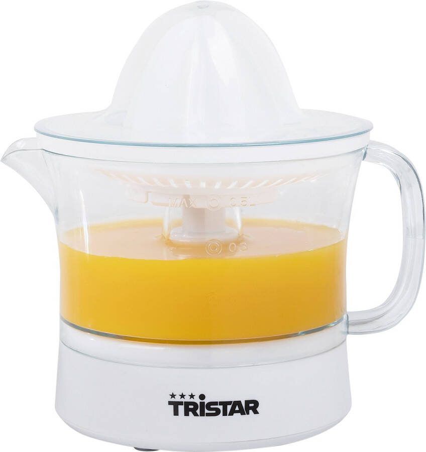 Tristar Citruspers CP-3005 Elektrische Citruspers met afneembare schenkkan 25W 0.5 liter Wit