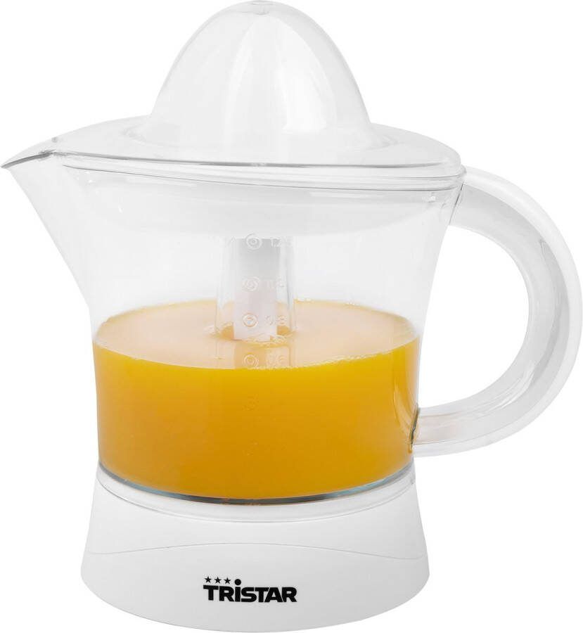 Tristar Citruspers CP-3006 Elektrische Citruspers met afneembare schenkkan 40W 1 2 liter Wit