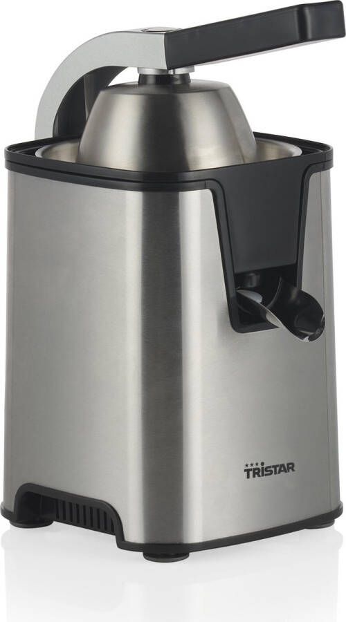 Tristar Citruspers CP-3009 Elektrisch 350W Sinaasappelpers met Pershendel inclusief 2 pulpfilters & 2 perskegels RVS
