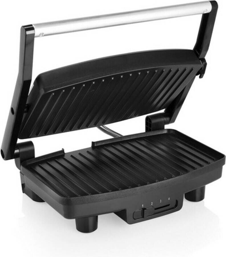 Tristar Contactgrill GR-2856 – Panini Grill met Antiaanbaklaag – Cool Touch Handvat Zwart RVS