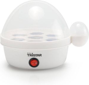 Tristar EK-3074 Eierkoker – Geschikt voor 7 eieren – Inclusief maatbeker 7 eierprikker Wit