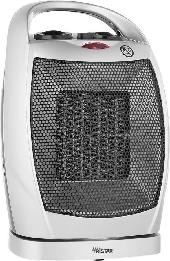 Tristar Elektrische Kachel KA-5038 Ventilatorkachel Met omvalbeveiliging en oververhittingsbeveiliging Draaifunctie 750W en 1500W Grijs