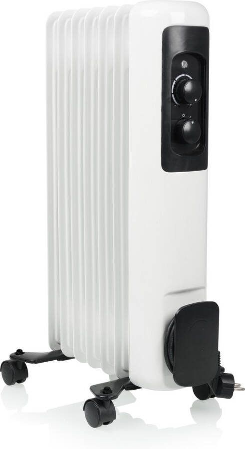 Tristar Elektrische Kachel KA-5177 Oliegevulde radiatorkachel 3 warmtestanden Instelbare thermostaat 7 ribben Wit
