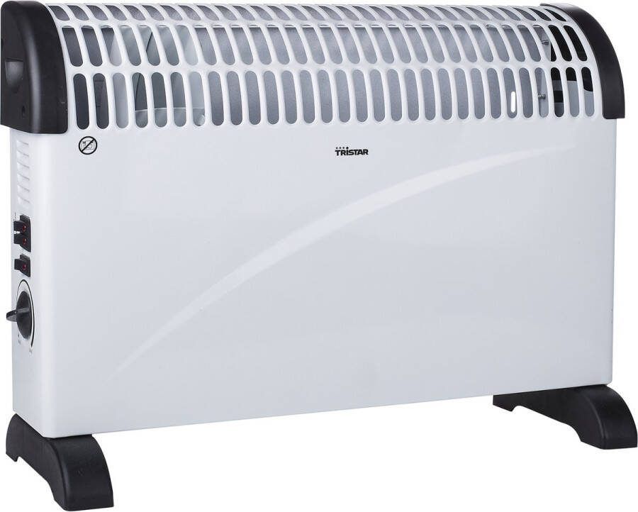 Tristar Kachel elektrisch KA-5912 Convector kachels verwarming electrisch 750|1250|2000 Watt Overhittingsbeveiliging Turbofunctie Elektrische bijverwarming voor 25m² Wit