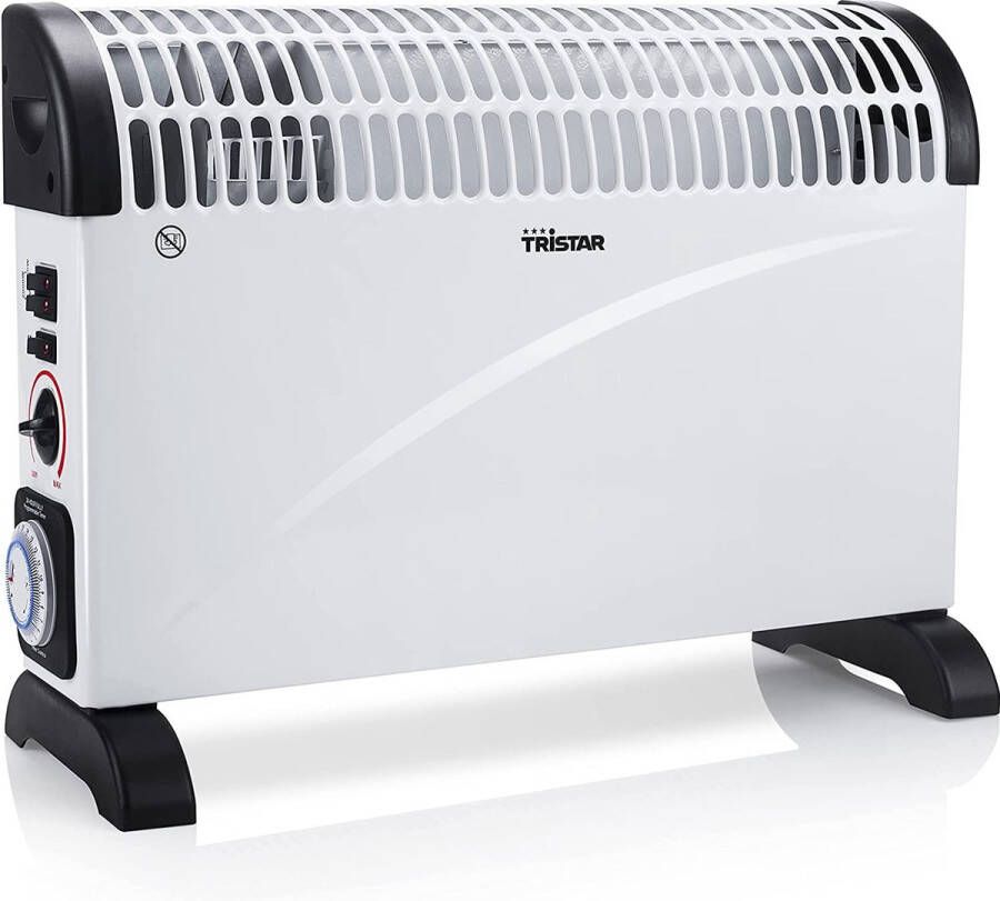 Tristar Kachel elektrisch KA-5914 Convector kachels verwarming elektrisch 750|1250|2000 Watt Timerfunctie Elektrische bijverwarming voor 25m² Turbofunctie Wit