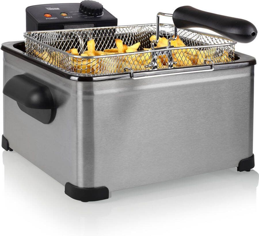 Tristar Friteuse FR-6949 Frituurpan 5 liter Multifunctioneel 1 grote en 2 kleine friteusemanden