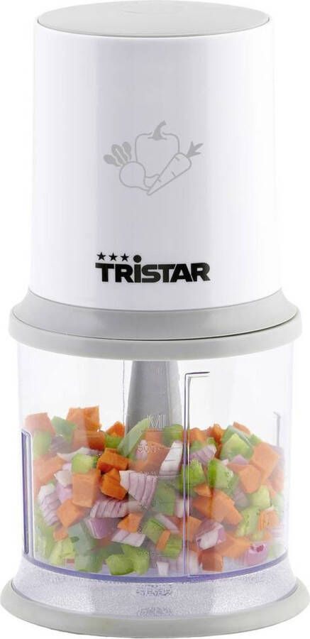 Tristar Hakmolen BL-4020 500 ml RVS Hakmes Voor hakken en mixen Vaatwasmachinebestendige onderdelen Wit