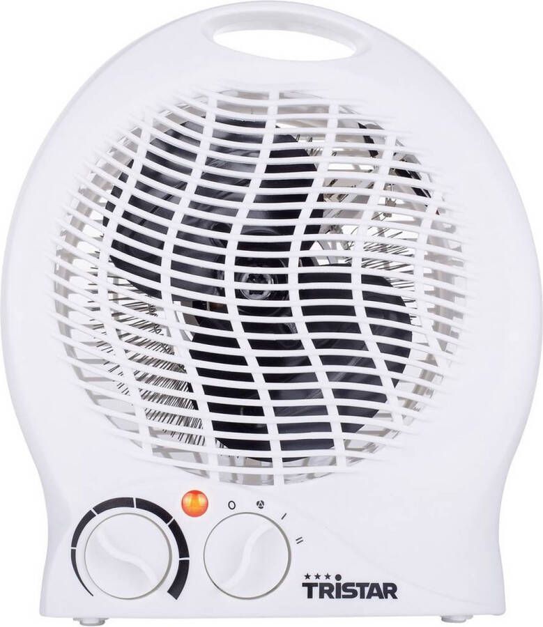 Tristar Elektrische Kachel KA-5039 Ventilatorkachel 2 warmtestanden 1000|2000 Watt Voor kleine ruimtes Wit
