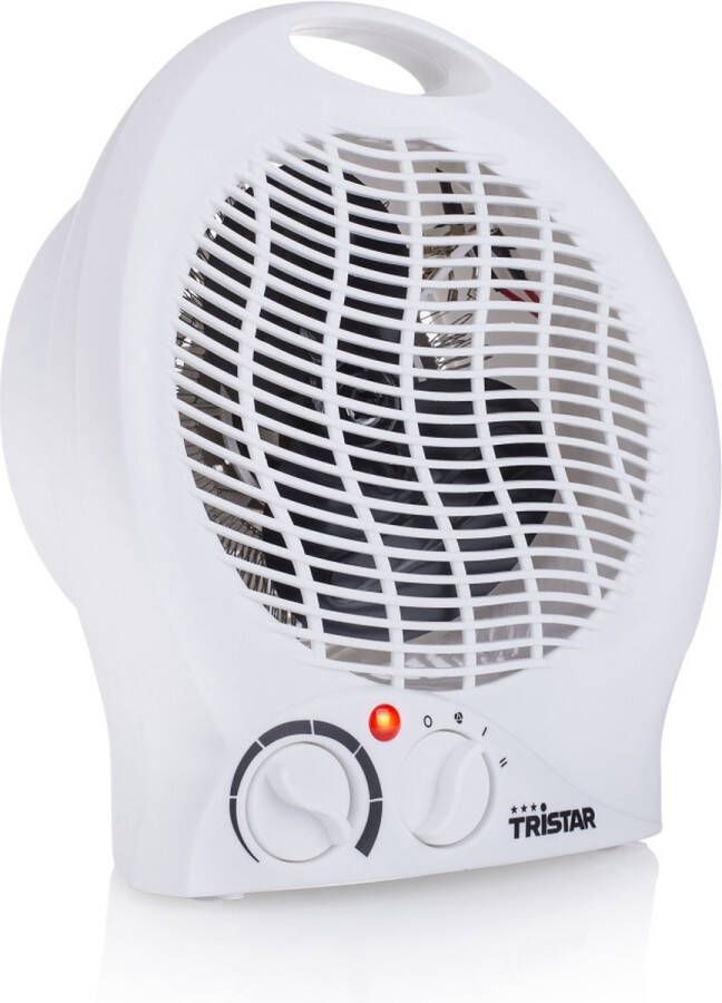 Tristar Elektrische Kachel KA-5039 Ventilatorkachel 2 warmtestanden 1000|2000 Watt Voor kleine ruimtes Wit