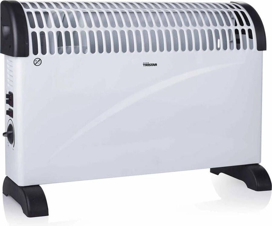 Tristar Kachel elektrisch KA-5912 Convector kachels verwarming electrisch 750|1250|2000 Watt Overhittingsbeveiliging Turbofunctie Elektrische bijverwarming voor 25m² Wit