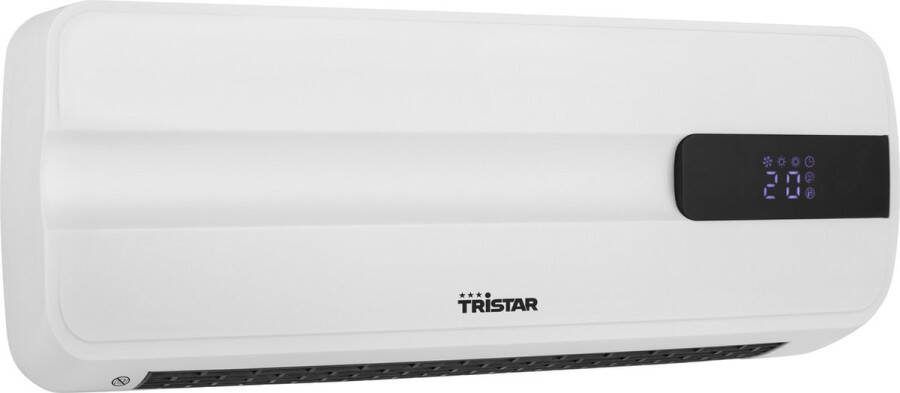 Tristar KA-5070 Keramische Kachel 2000W Muurmontage Met Afstandsbediening en LED-display Timer en Weektimer -Wit Veilige en Efficiënte Verwarming met Oververhittingsbeveiliging