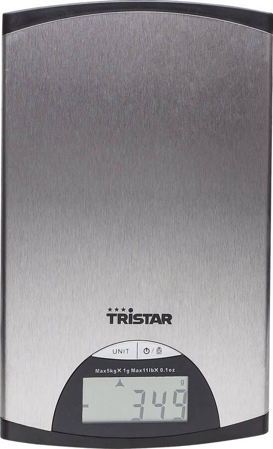 Tristar KW-2435 Keukenweegschaal – 5 kilogram – Weegschaal keuken digitaal RVS