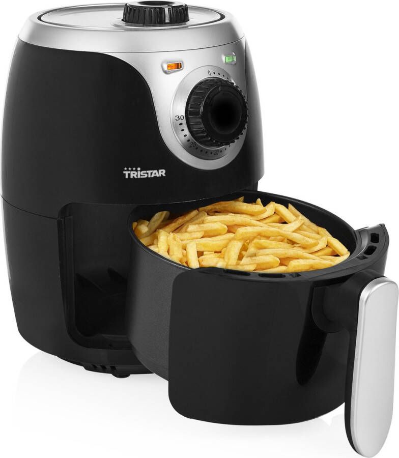 Tristar Airfryer FR-6980 Heteluchtfriteuse 2 liter – Compacte Crispy Fryer – Friteuse zonder olie Zwart