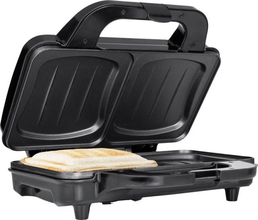 Tristar SA-3060 Tosti-ijzer – Tosti apparaat met anti-aanbaklaag Cool Touch Sandwichmaker 900 watt Zwart