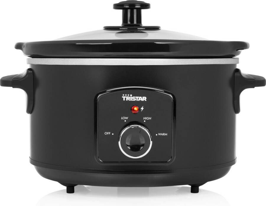 Tristar Slowcooker VS-3915 – Met uitneembare keramische binnenpan 3.5 liter – Warmhoudfunctie Zwart