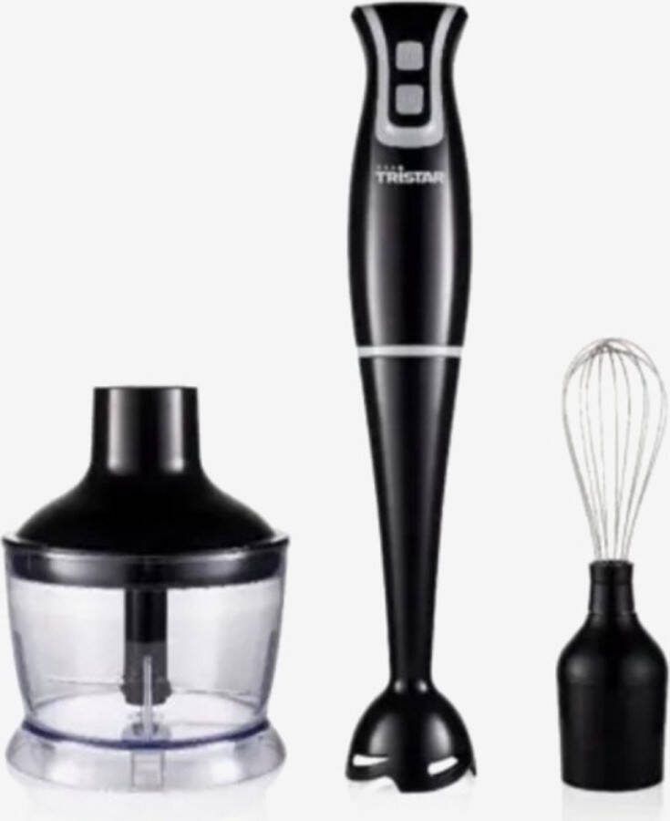Tristar Staafmixerset PD-8961 4 delig 350W 2 snelheden- 3 in 1 zwart