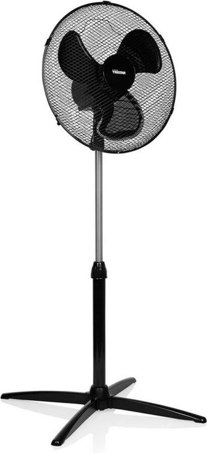 Tristar Ventilator Staand VE-5756 Statiefventilator met 3 snelheidsstanden Ventilator 85° graden draaifunctie in hoogte verstelbaar Ø 40 cm 45 Watt zwart