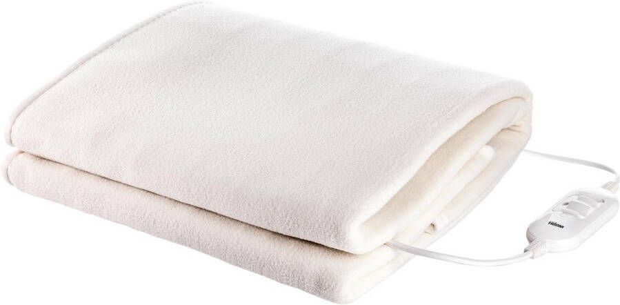 Tristar BW-4753 Elektrisch Onderdeken Fleece 2 Warmteniveaus Oververhittingsbeveiliging Wasmachinebestendig Voor 1 Persoon 150 x 80 cm Inclusief Afneembare Warmteregelaar