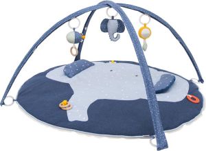 Trixie Mrs. Elephant speelmat + babygym blauw