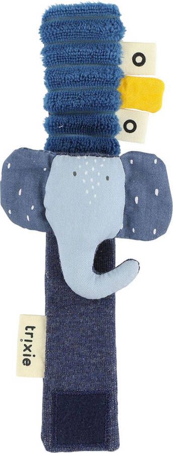 Fan Toys Trixie Polsrammelaar Mrs. Elephant 19 X 6 Cm Blauw
