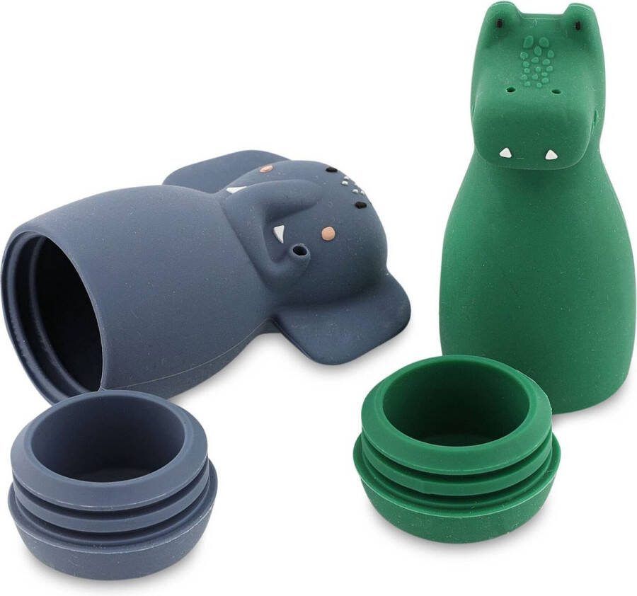 Trixie Badspeelgoed Squeezy Animals Mrs. Elephant & Mr. Crocodile