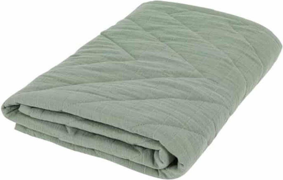 Trixie Deken Bliss Olive Junior 75 X 100 Katoen Groen