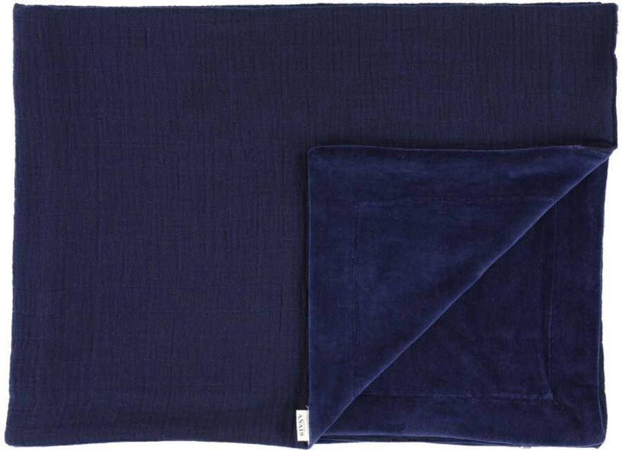 Les Reves d Anais Trixie Fleecedeken Bliss Blue 75 X 100 Cm Fleece Donkerblauw