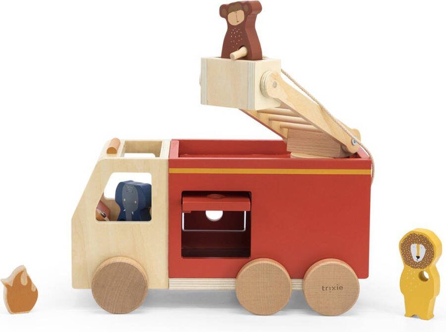Trixie Houten Brandweerwagen All Animals Speelgoedvoertuig