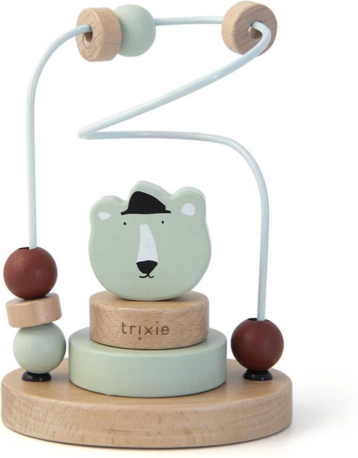 Trixie houten kralenframe | Mr. Polar Bear | Beads Maze | IJsbeer | Speelgoed