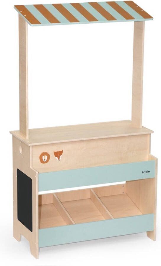 Trixie Houten Marktkraam Speelgoedwinkel Educatief Speelgoed Houten Speelgoed Pretend Play