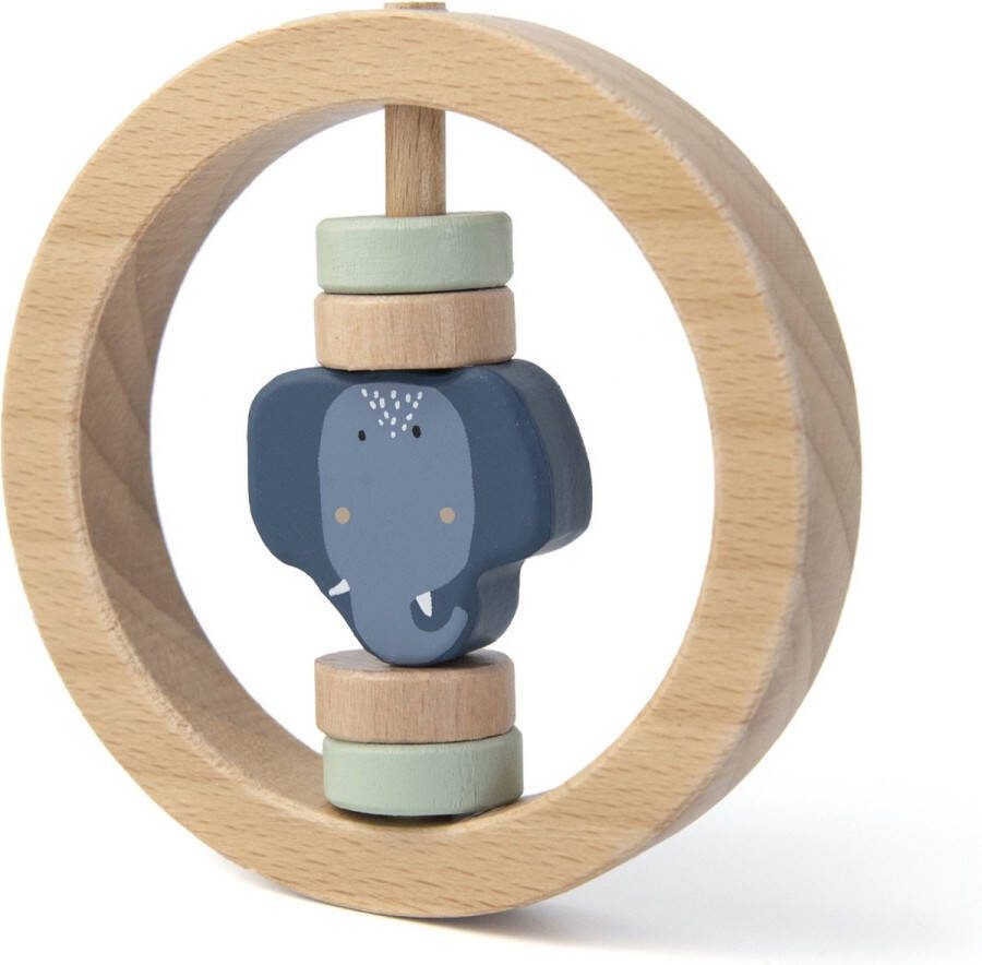 Trixie Houten Ronde Rammelaar Mrs. Elephant