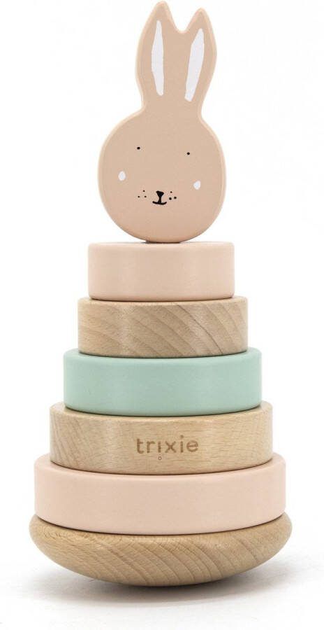 Trixie Houten stapeltoren Mrs. Rabbit Educatief Hout speelgoed Motoriek