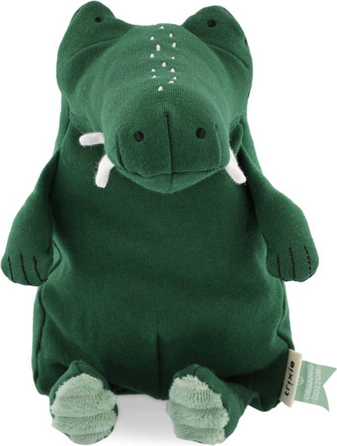 Trixie Knuffel Klein Mr. Crocodile Zachte knuffels Dieren knuffels Eerste knuffel Krokodil Groen