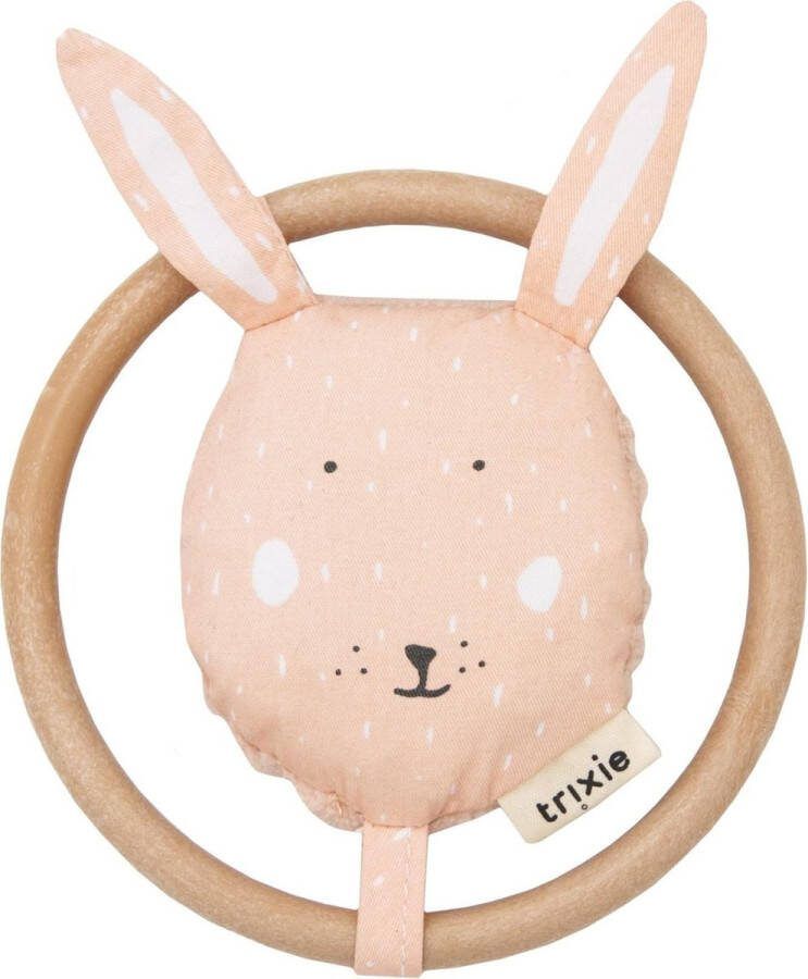 Fan Toys Trixie Rammelaar Mrs. Rabbit Junior 13 Cm Katoen corduroy Roze