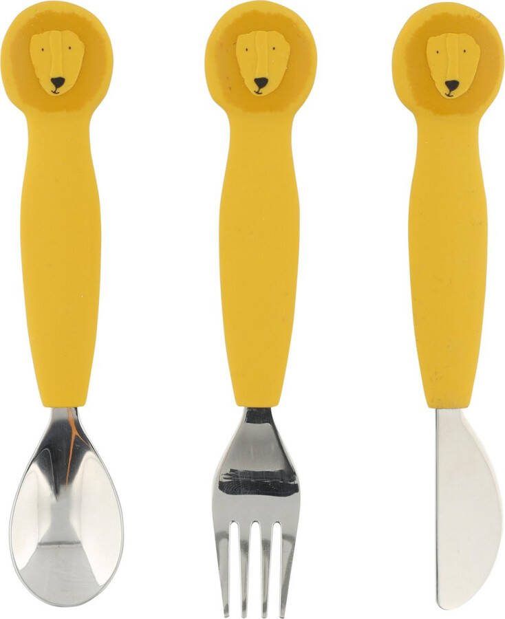 Trixie Silicone cutlery set 3-pack Mr. Lion