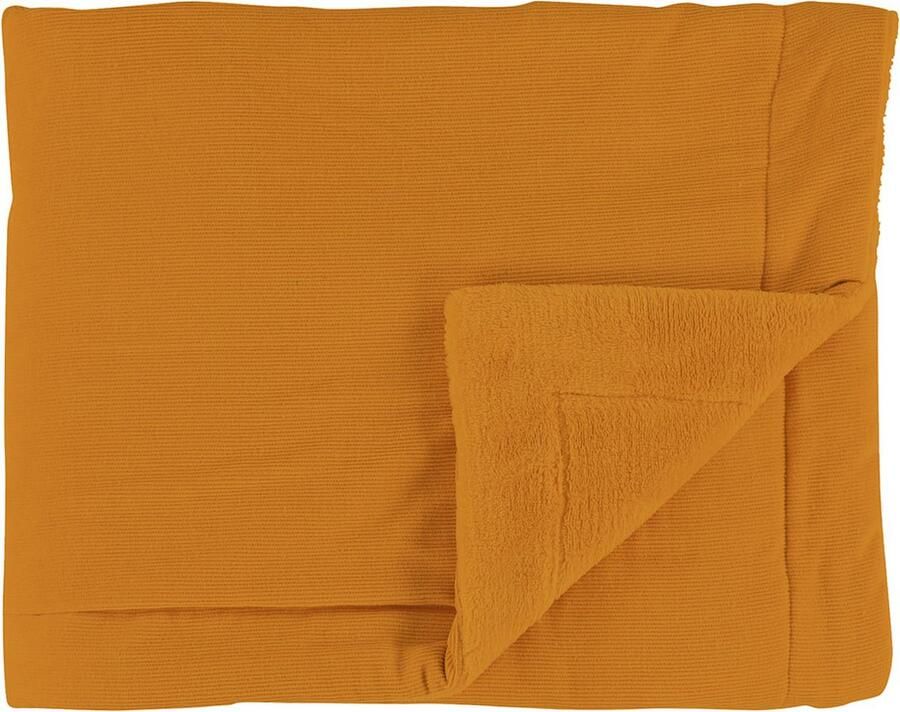Trixie fluwelen baby wiegdeken Ribble 75x100 cm oker