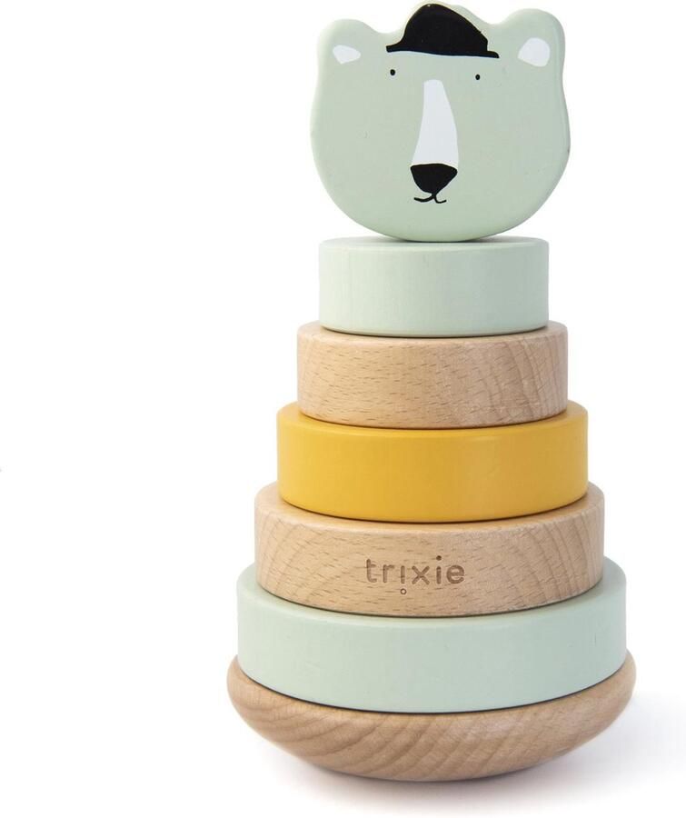 Trixie Houten stapeltoren Mr. Polar Bear Educatief Hout speelgoed Motoriek