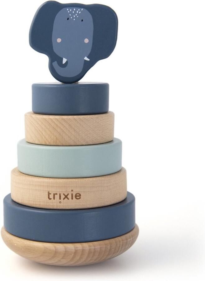 Trixie Houten stapeltoren Mrs. Elephant Educatief Hout speelgoed Motoriek