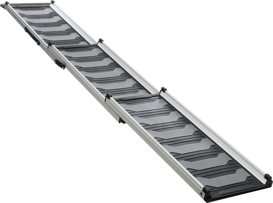 Trixie Loopplank Telescopisch 78 Tot 175 Cm Rubber rvs Zwart grijs