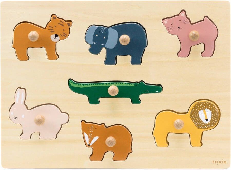 Trixie Wooden animal puzzle 7pcs