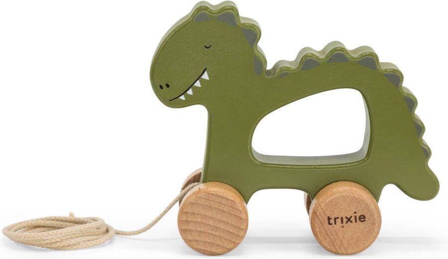 Trixie Wooden pull along toy Mr. Dino