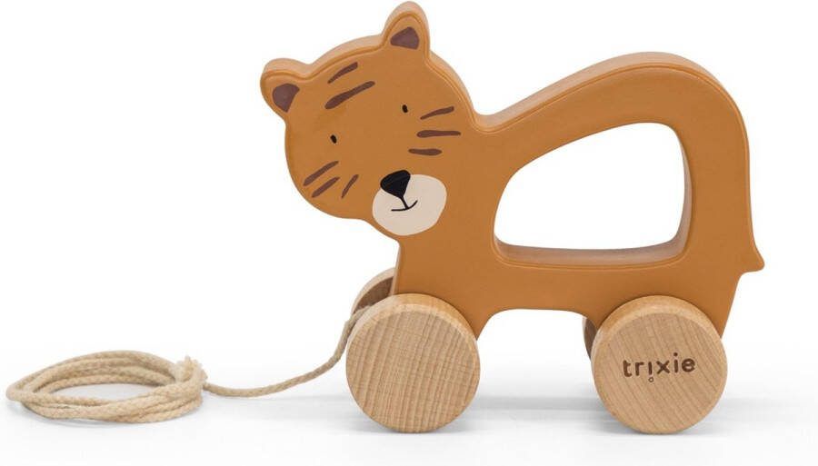Trixie Wooden pull along toy Mr. Tiger