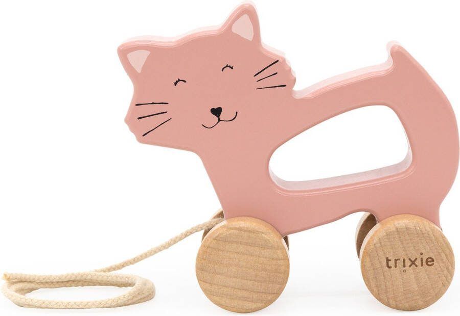 Trixie Wooden pull along toy Mrs. Cat