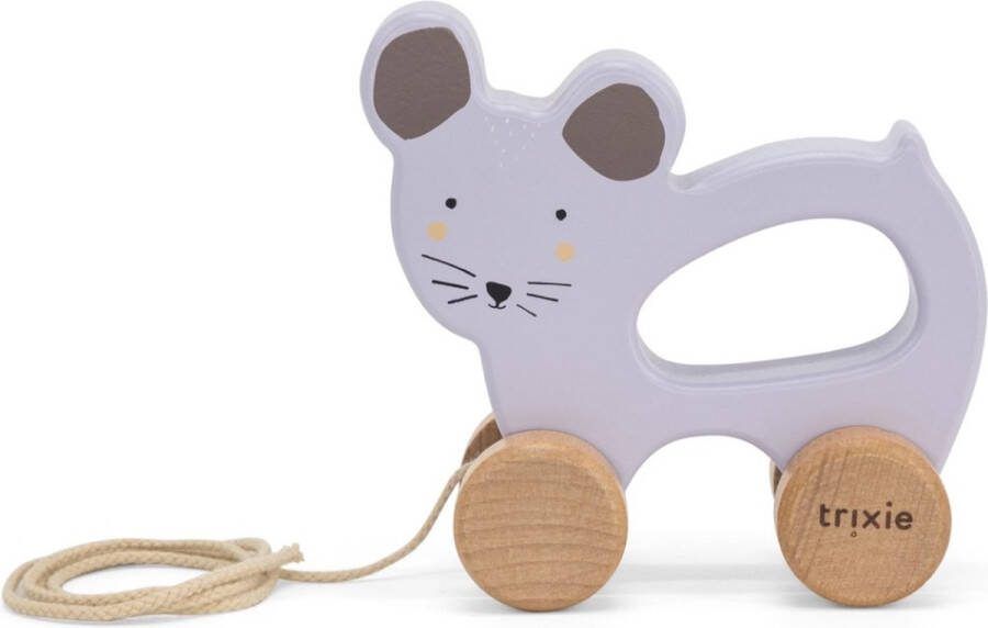 Trixie Wooden pull along toy Mrs. Mouse
