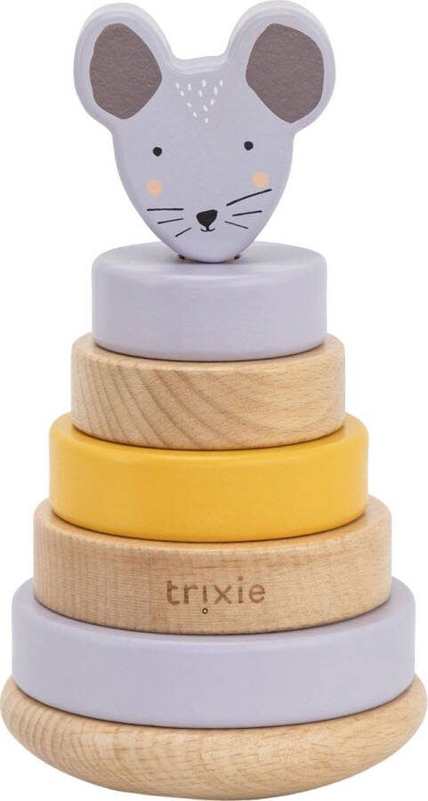 Trixie Wooden Stacking Animal Stapeltoren Mrs. Mouse