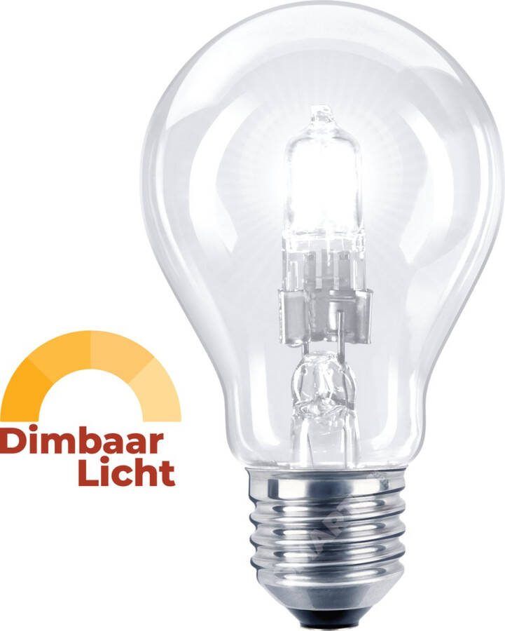 TrixLine Halogeenlamp E27 42W (60W) Warm Wit Licht Dimbaar