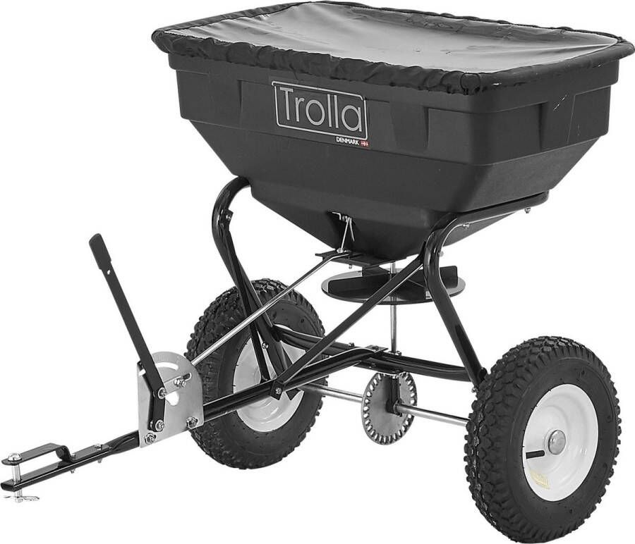 Trolla getrokken Strooiwagen 56 l Voor Zand Zout en Mest voor Grasmaaier
