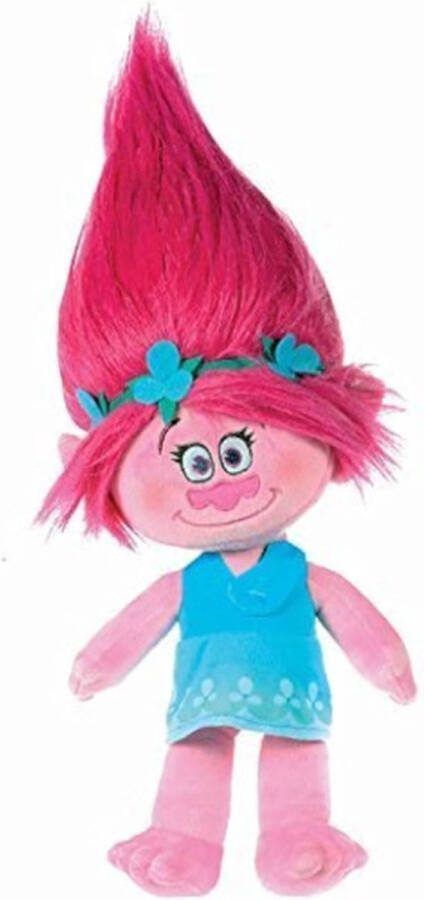 Trolls Queen Poppy Pluche Knuffel 40 cm { Worldtour Plush Toy Speelgoed knuffelpop voor kinderen jongens meisjes Poppy Fuzzbert BIGGIE DJ Suki Guy Diamond}