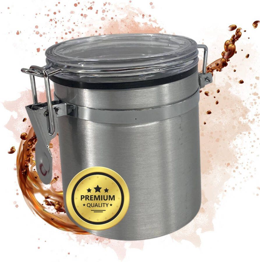 Tronic XL TronicXL Koffieblikken 250g luchtdicht bewaarblik I aluminium blik doos voor uw koffiebonen thee cacao en meer aromablik bewaardoos koffiecontainer met afdichting en clipsluiting